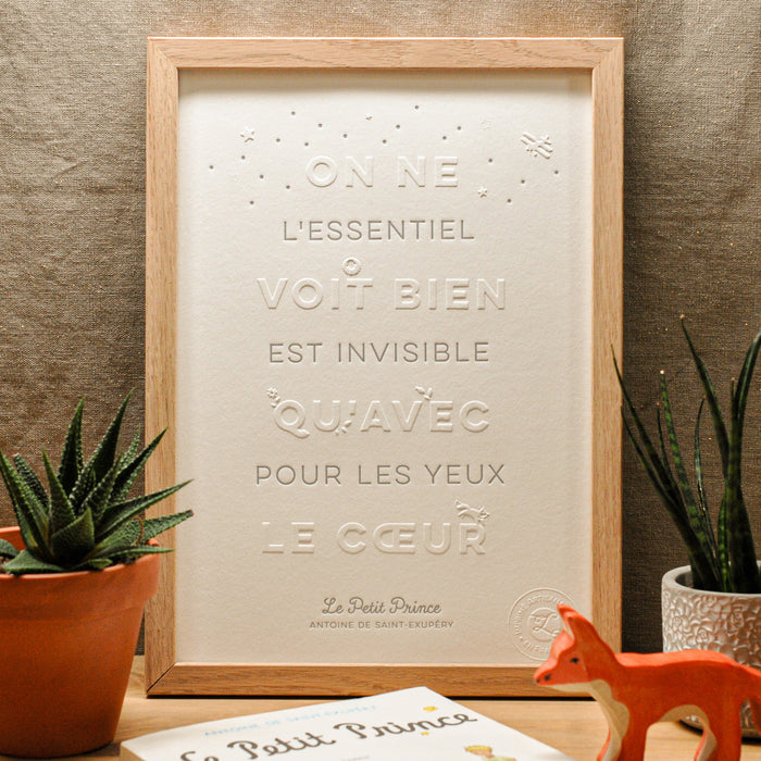 Affiche Letterpress Le Petit Prince