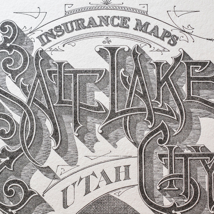 Affiche Letterpress Salt Lake City