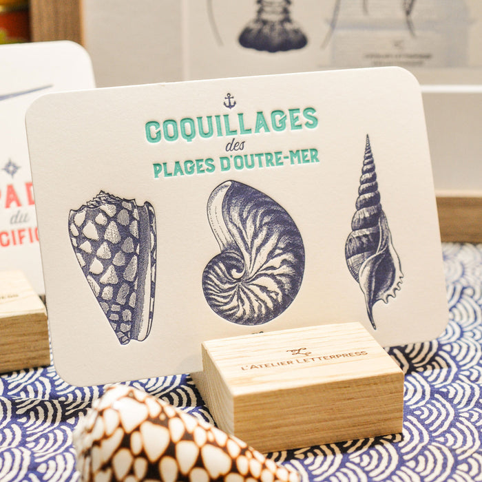 Letterpress Card Shells from Overseas Beaches