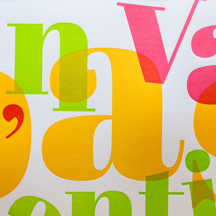 Affiche Letterpress On va pas s'mentir