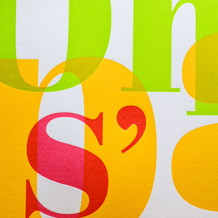 Affiche Letterpress On va pas s'mentir