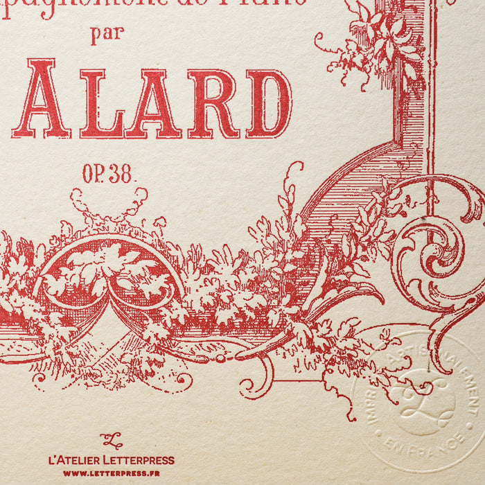 Affiche Letterpress La Traviata