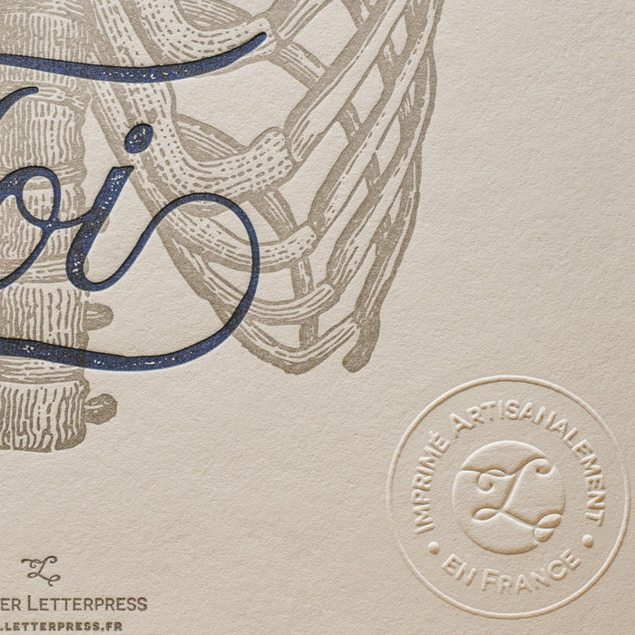 Affiche Letterpress Inspire la Volupté d'être Toi