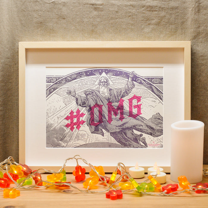 Affiche Letterpress #OMG