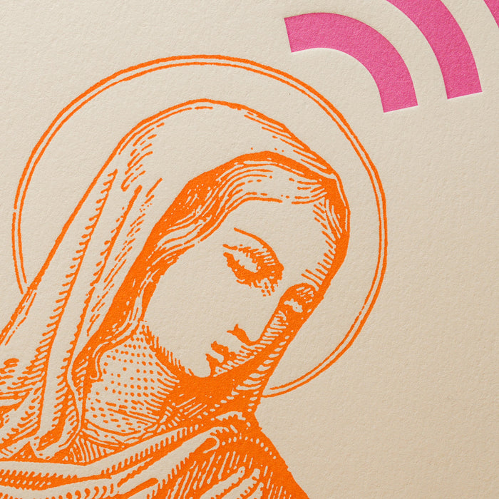 Letterpress Art Print Holy Wifi