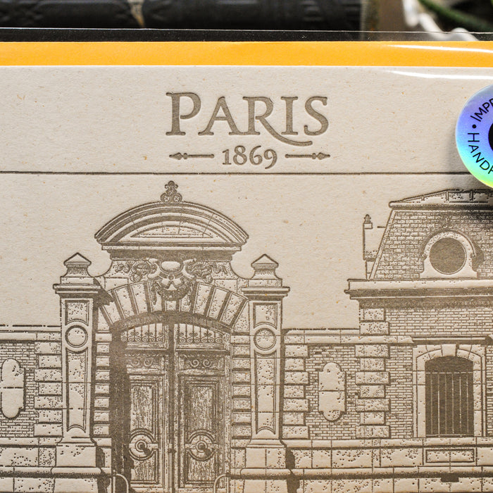 Carte Letterpress Porte Cochère de Paris (avec enveloppe)