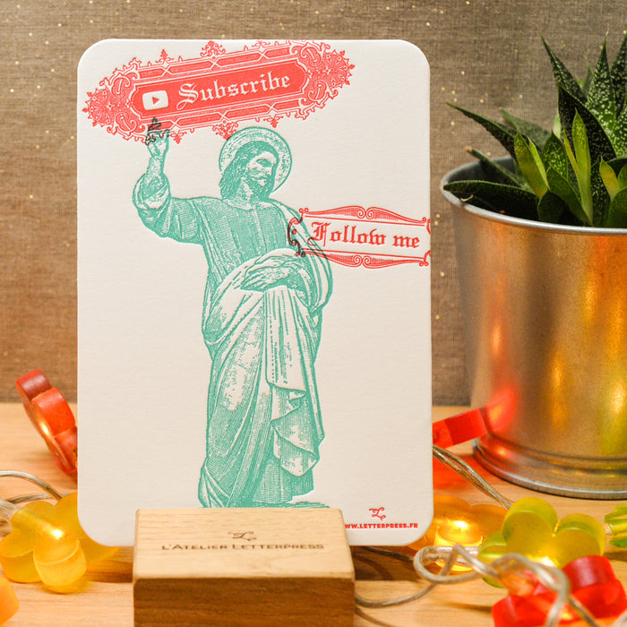 Letterpress Card The Influencer (Jesus)