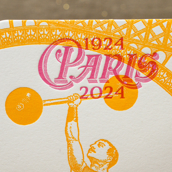 Carte Letterpress Le Courage (Musculation)