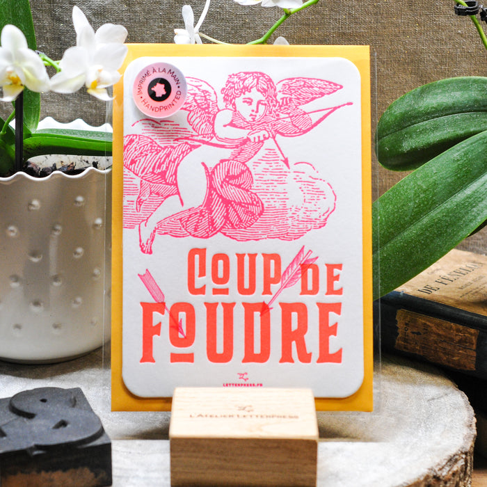 Letterpress Card Love at First Sight (with envelope)