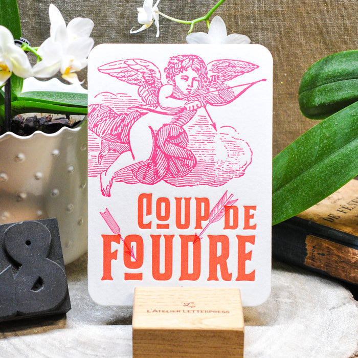 Letterpress Card Love at First Sight (with envelope)