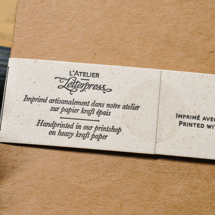 Collection Typographie (32 cartes Letterpress)