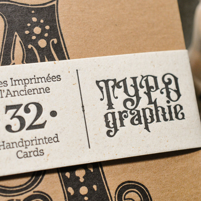 Collection Typographie (32 cartes Letterpress)