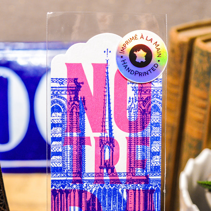 Letterpress Bookmark Notre Dame de Paris