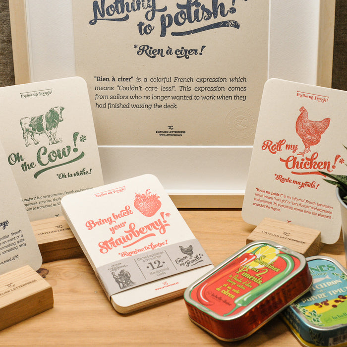 Letterpress Card Chicken
