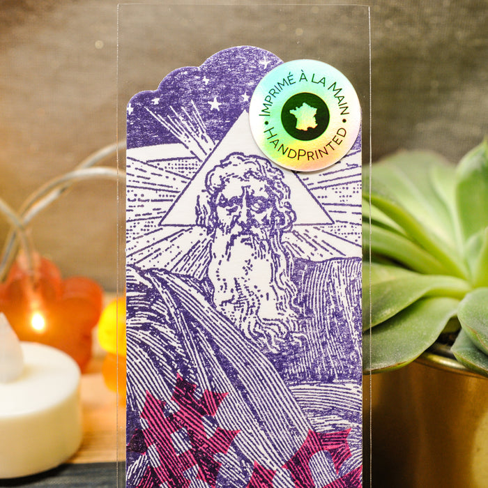 Letterpress Bookmark #OMG