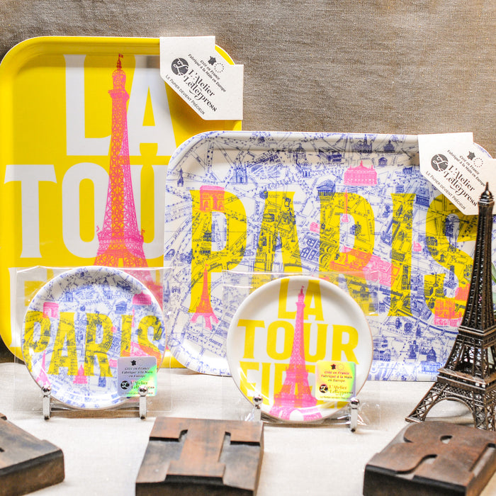 Petit Plateau pour Tasse Plan de Paris