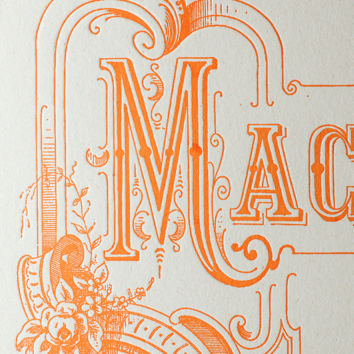 Letterpress Art Print Macbeth by Verdi