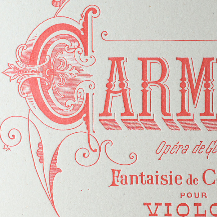 Affiche Letterpress Carmen