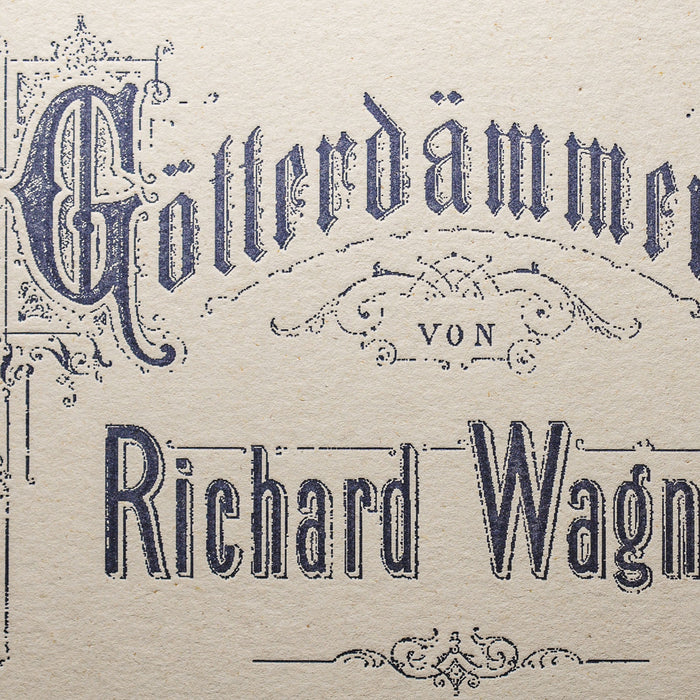 Affiche Letterpress Le Ring, Crépuscule des Dieux de Wagner