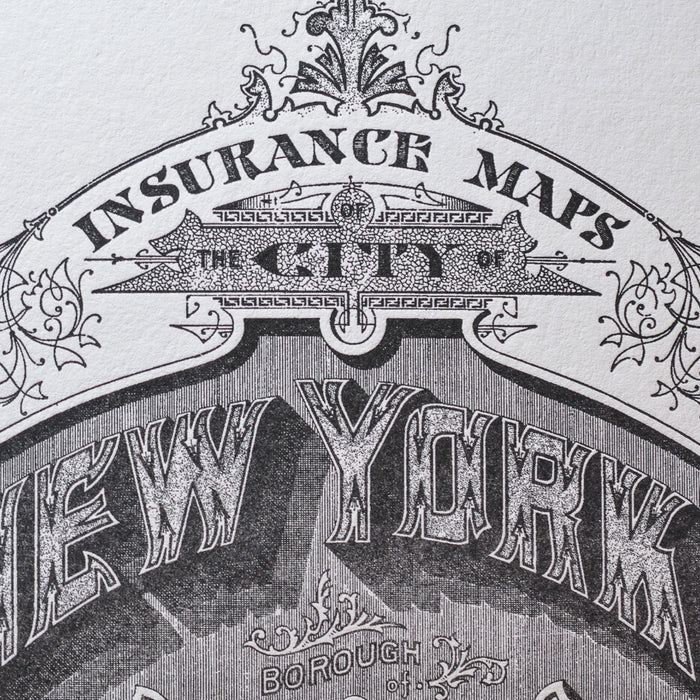 Affiche Letterpress New York