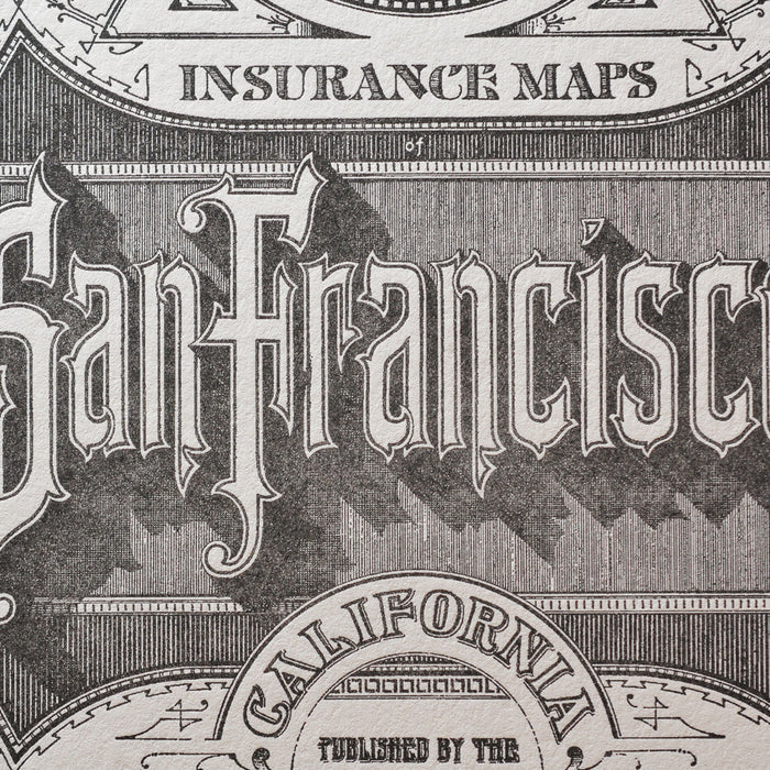 Affiche Letterpress San Francisco