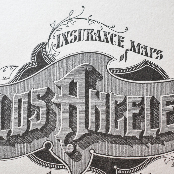 Letterpress Art Print Los Angeles