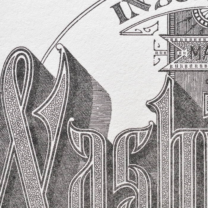 Letterpress Art Print Washington