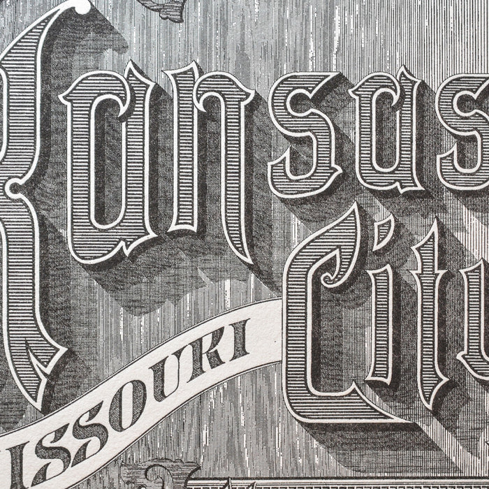 Affiche Letterpress Kansas City