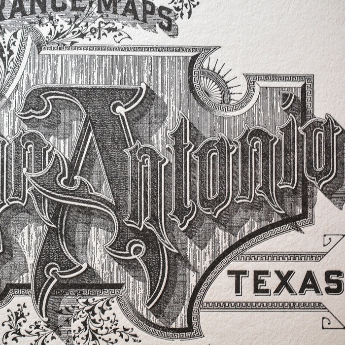 Letterpress Art Print San Antonio