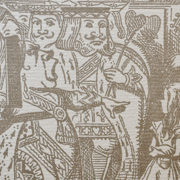Letterpress Art Print Queen of Hearts - Alice in Wonderland