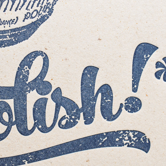 Letterpress Art Print Polish