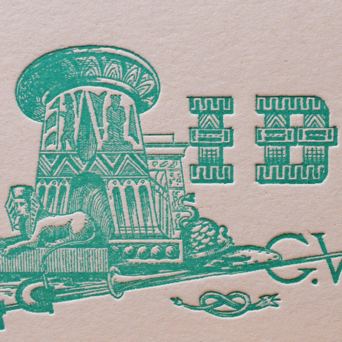 Letterpress Card Aida by Verdi