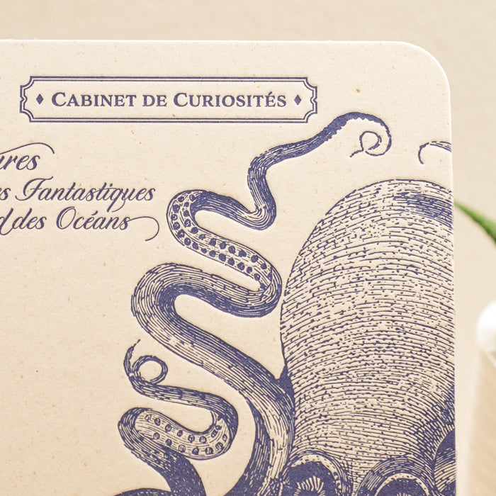 Letterpress Card Octopus