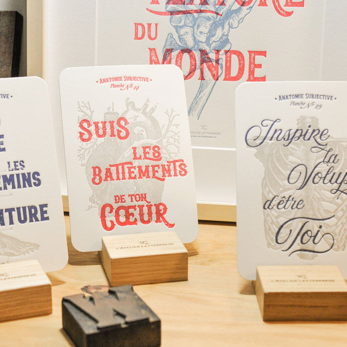 Carte Letterpress Laisse la Danse t'envahir