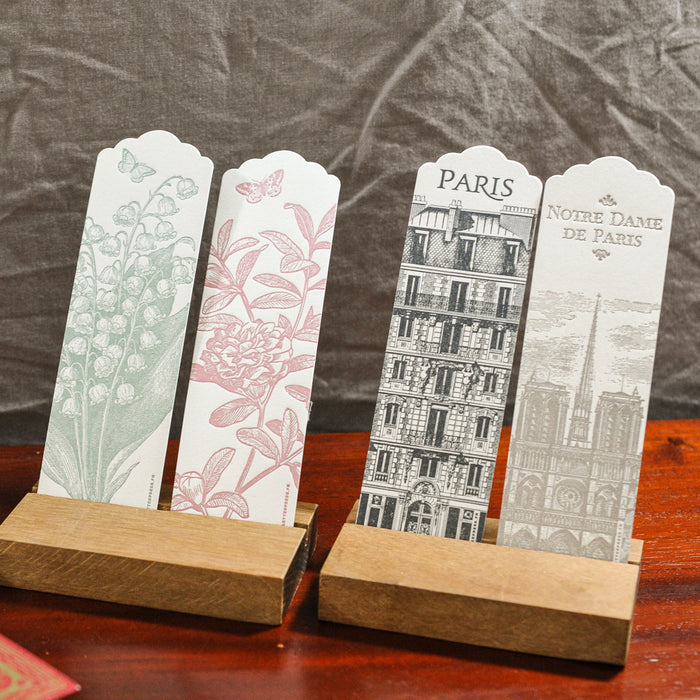 Letterpress Bookmark Lily of the Valley