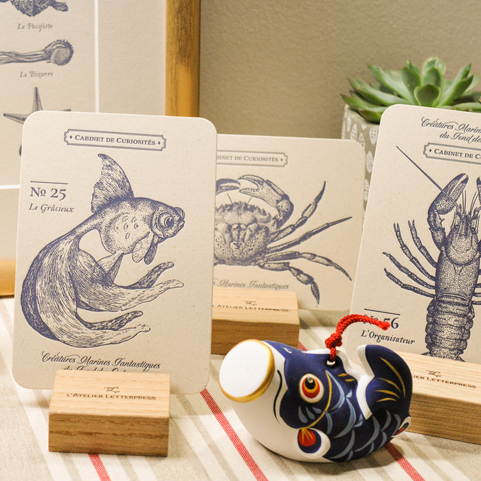 Letterpress Card Goldfish